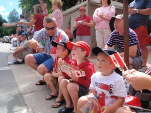 Kids enjoying Canada Day, 2010